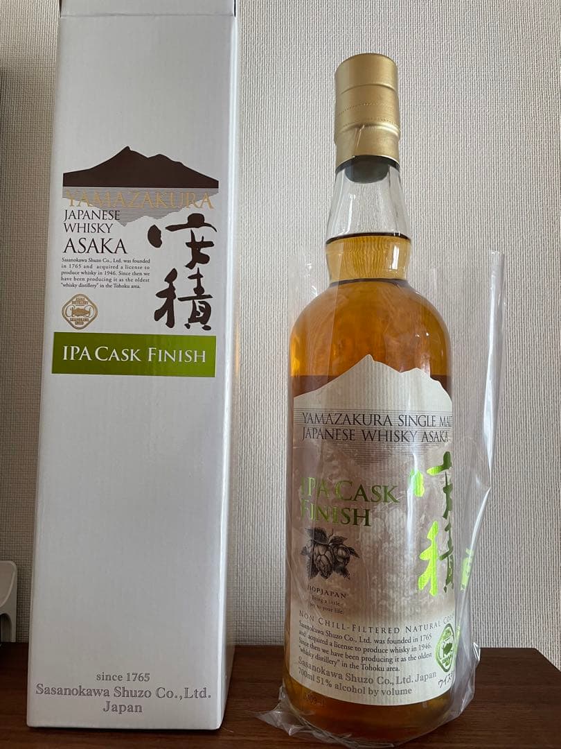 限定品】安積IPAカスクフィニッシュ シングルモルト 笹の川酒造 ウイスキー