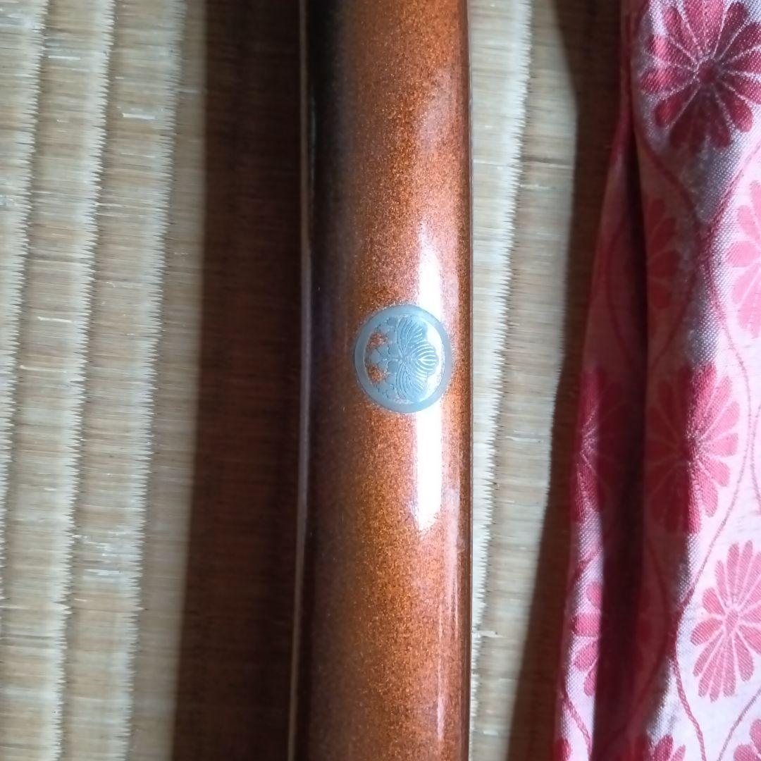 高級模擬家紋入伝統的な鞘付き古いレトロアンティーク袋付ビンテージ飾り