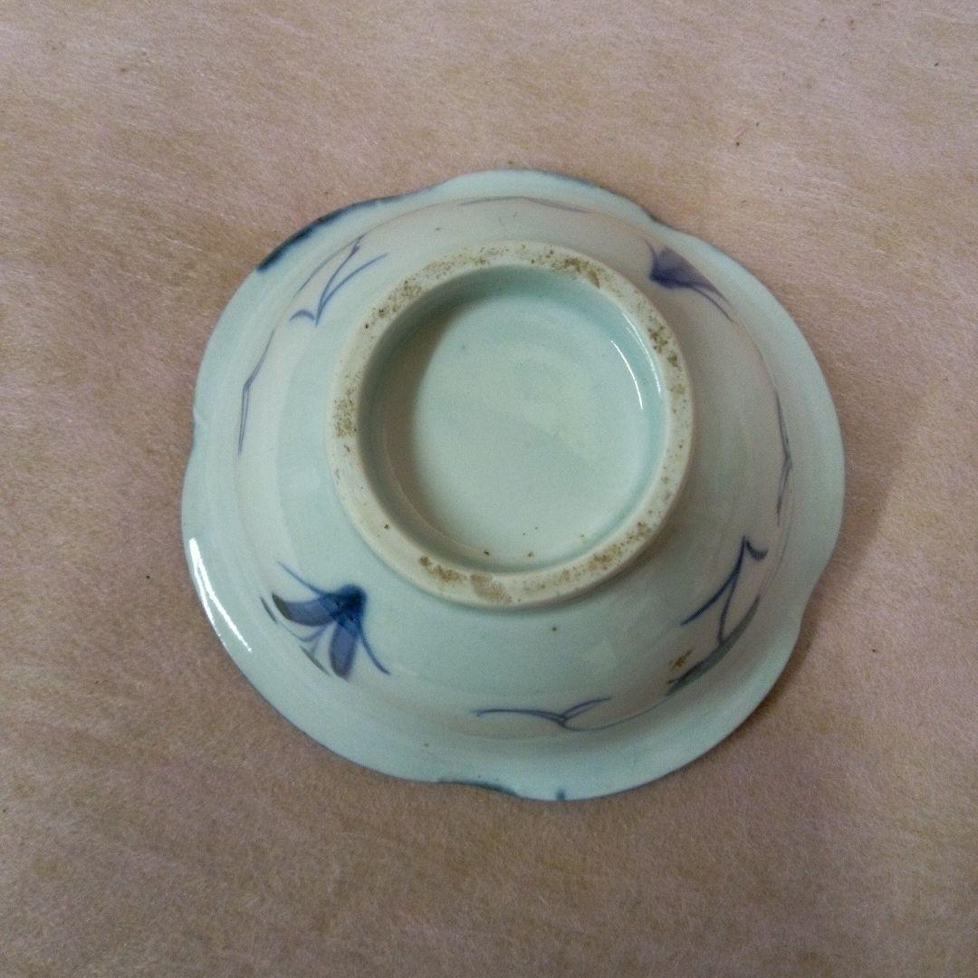 中国古玩 小品飾壺 極上 六角瓶 乾隆時代 白磁人物図 染付青磁 中国