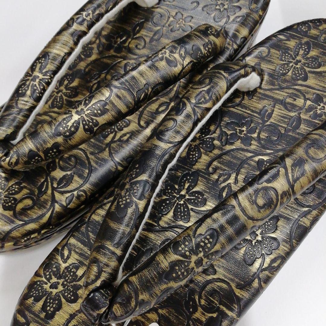 新品未使用　振袖　着物用草履バッグセット　フリーサイズ　黒系　5