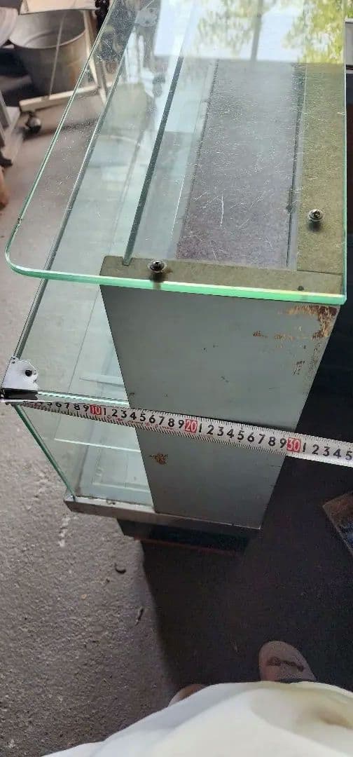 ショーケース L字 Rガラス タバコ屋ガラスケース