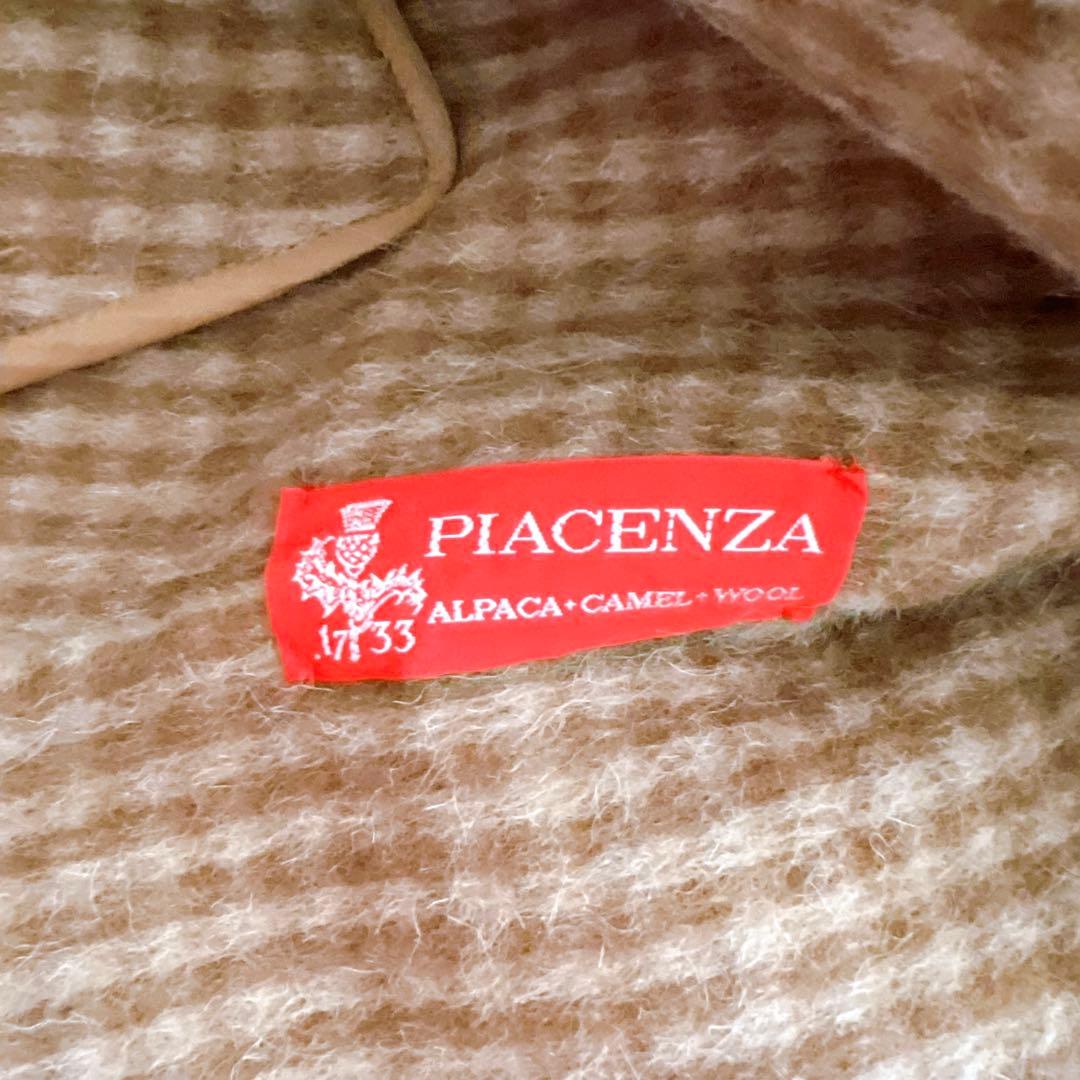 PIACENZA ピアチェンツァアルパカ Aライン ロングコート キャメル色