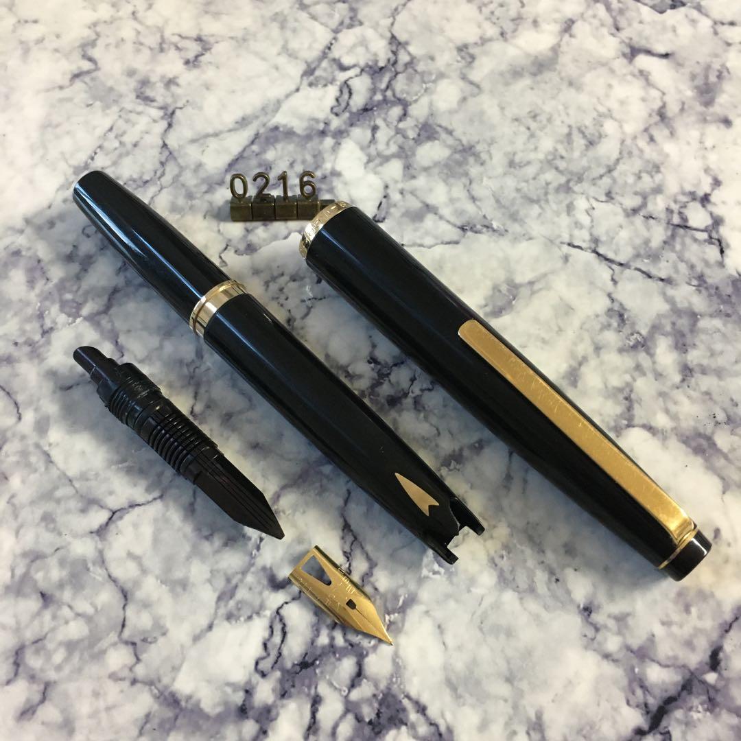 0216 オーバーホール済み 万年筆 SAILOR ショート象嵌 21k