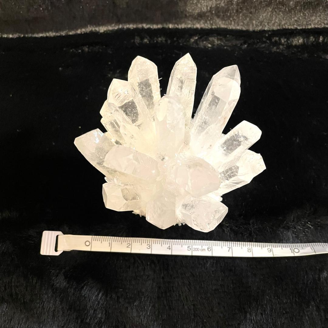 透明度抜群で虹が輝く四川省産 菊花水晶クラスター | 天然石と