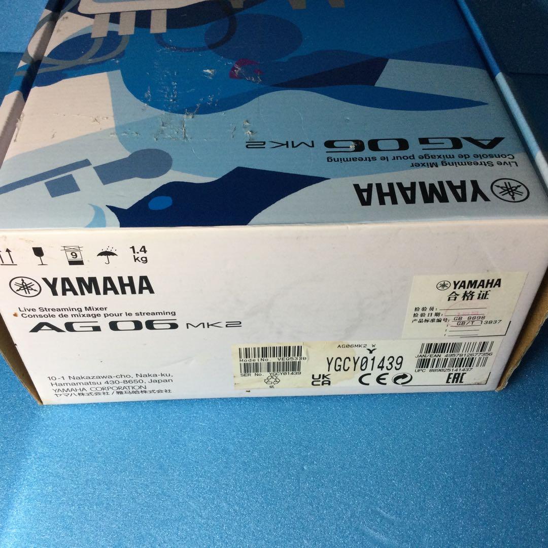 YAMAHA ヤマハ☆AG06MK2☆白 数回使用の美品です。箱は痛みあり