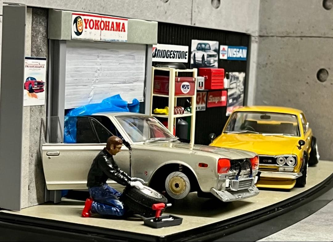 国産名車 1/24 スカイライン GT-R カスタム ジオラマ 旧車 ミニカー