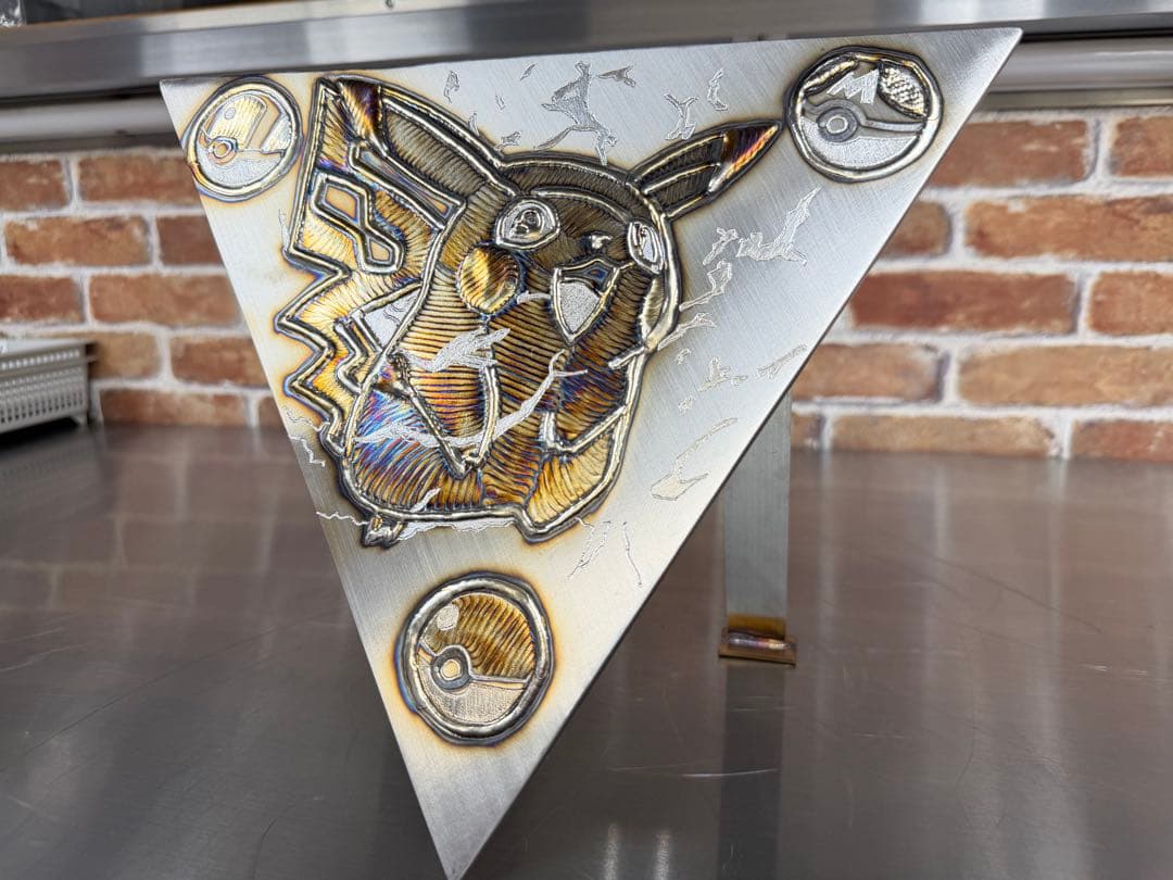 【溶接アート】★黄色い怪獣★オリジナルデザインステンレス製★