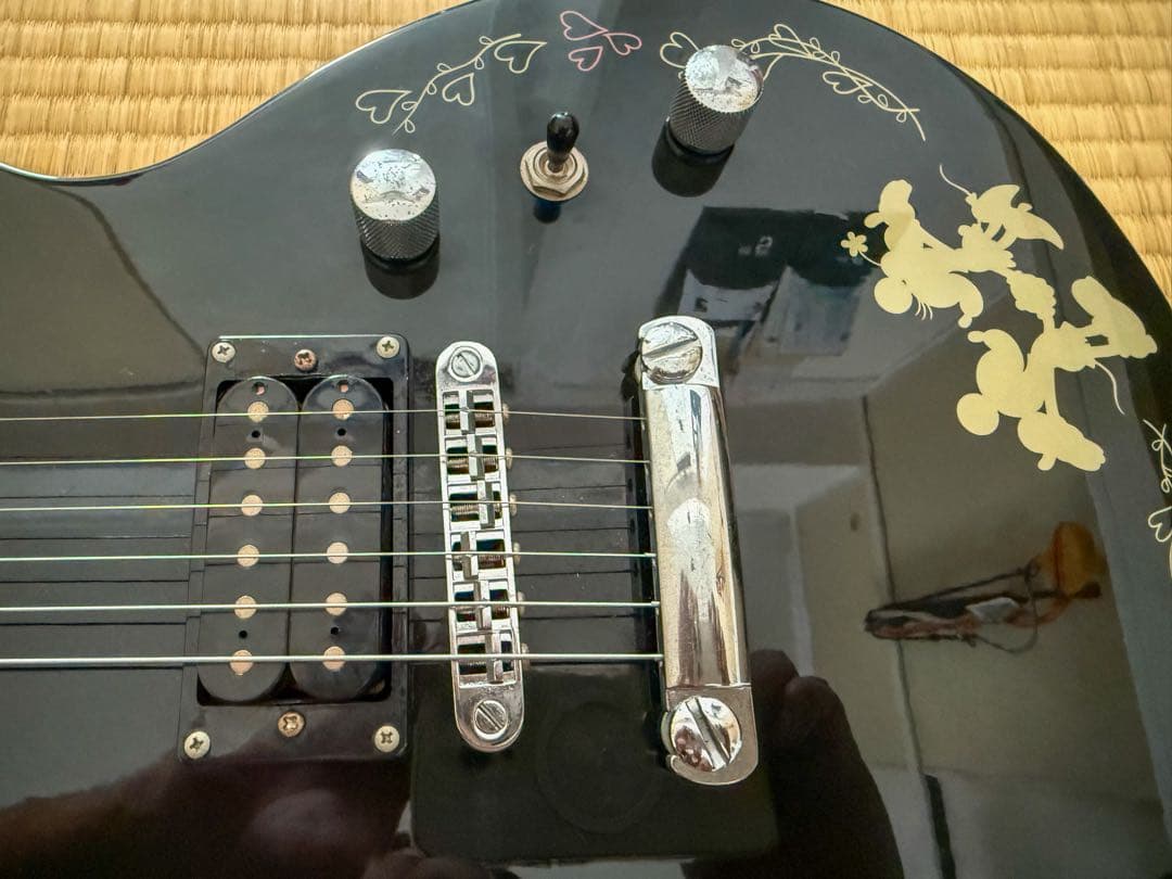 Disney エレキギター ブラック ミッキー