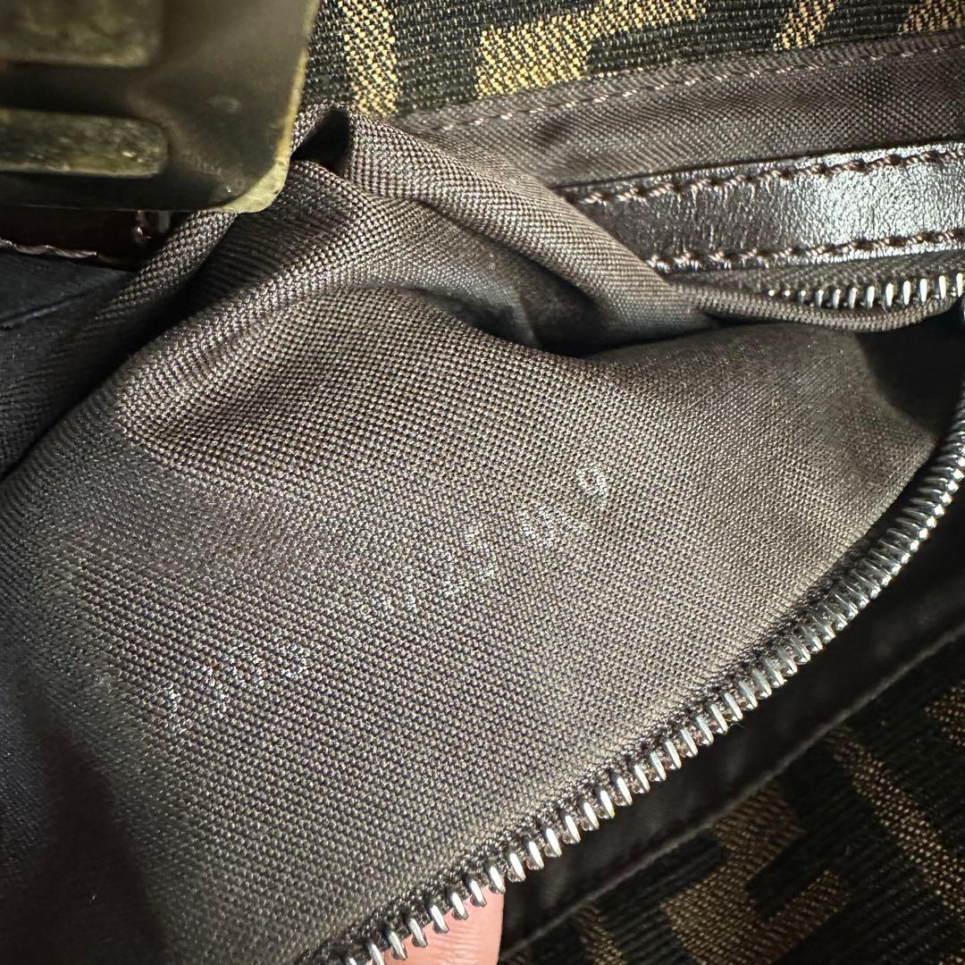 極美品 FENDI フェンディ マンマバケット ワンショルダーバッグ ズッカ