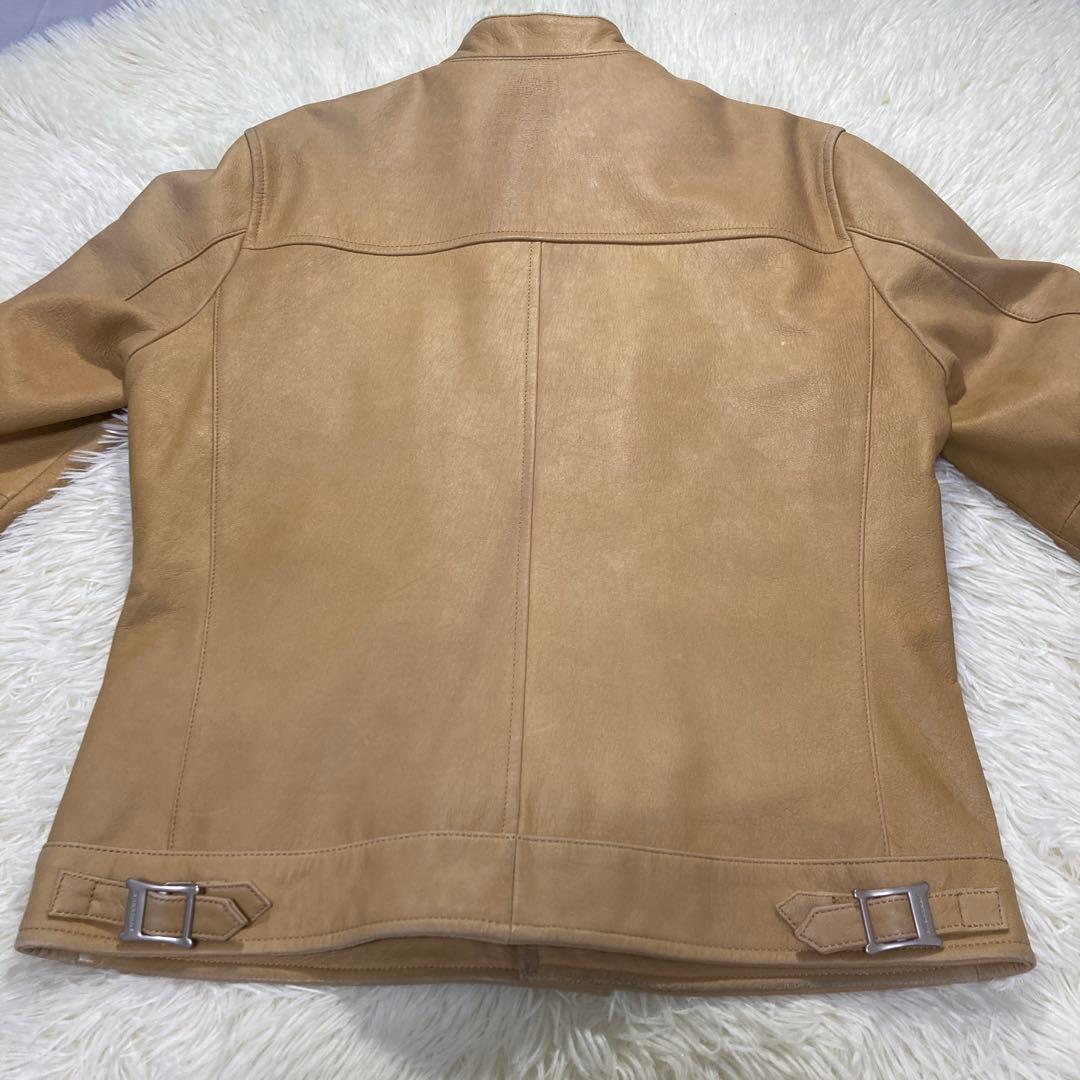 オーラ◎】バーバリーブラックレーベル レザージャケット ラムレザー