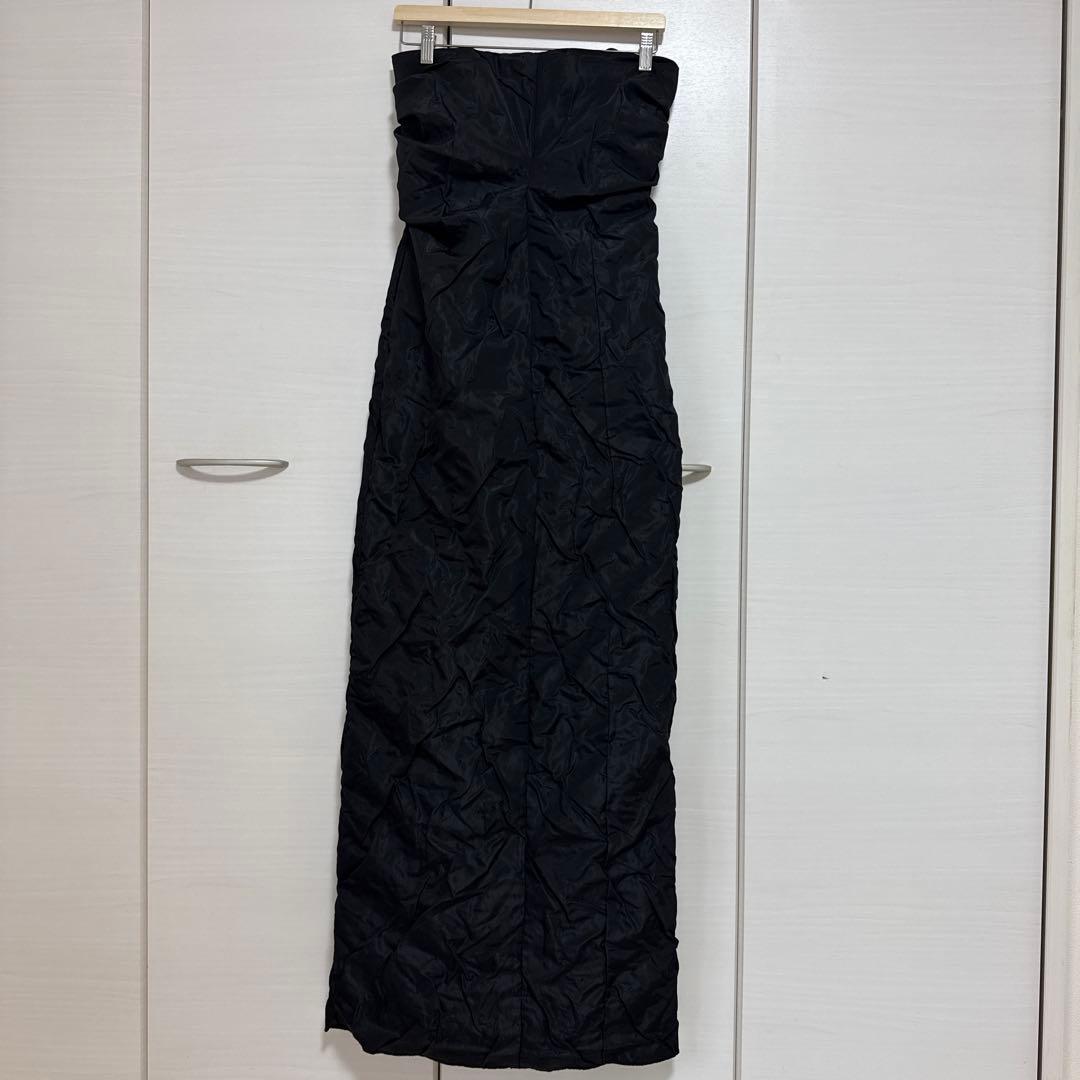 CLANE】ロングドレス CLANE 花柄刺繍 ロングドレス ベージュ シック