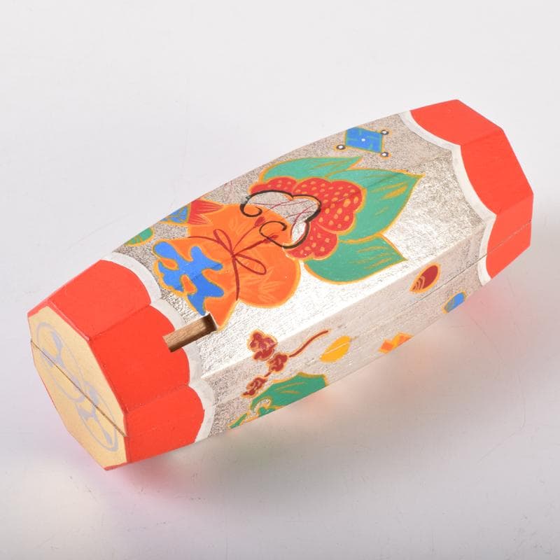 茶道具　宝尽し蒔絵　ぶりぶり香合　在銘　共箱　V　7082