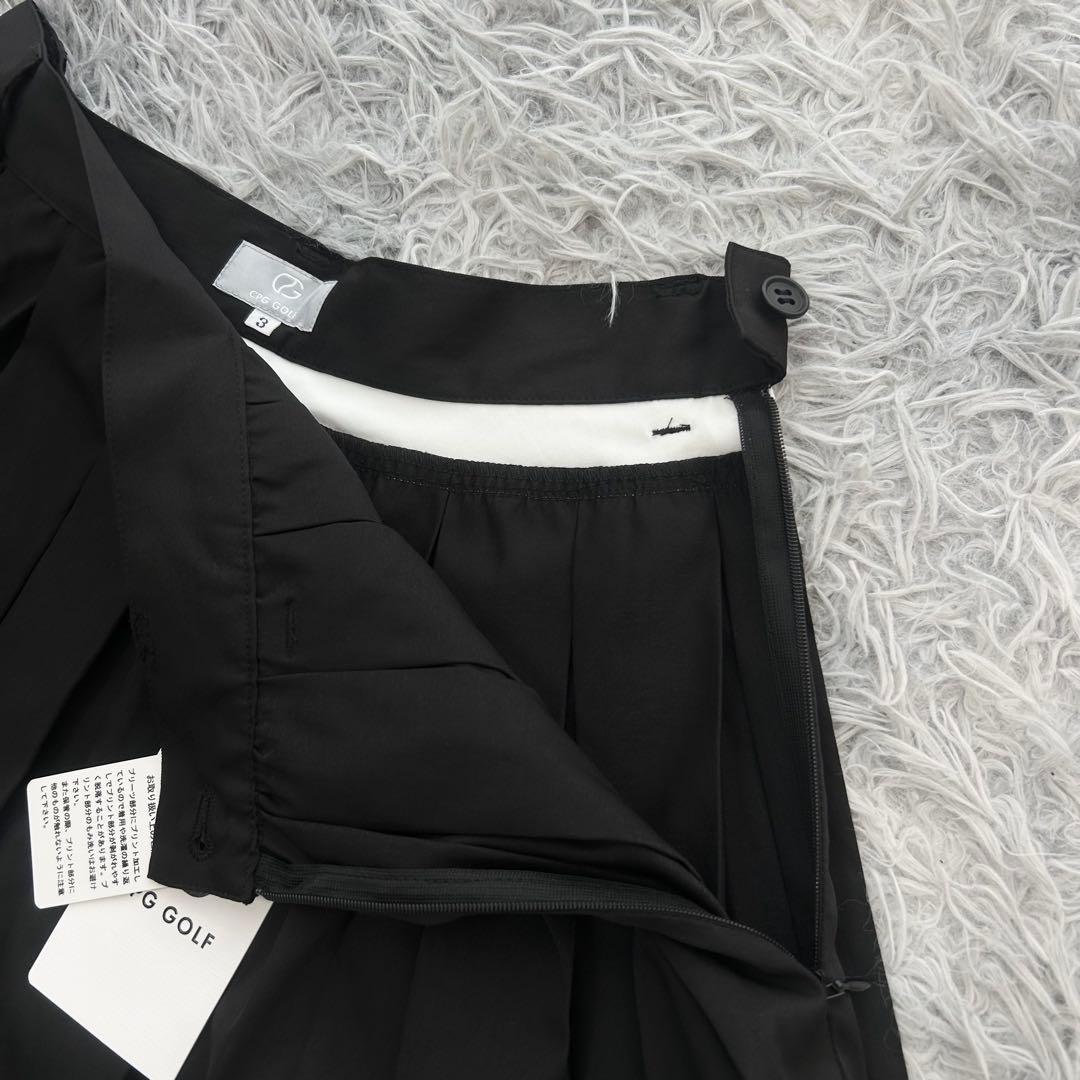 新品　CPG GOLF スカート　プリーツ　ストレッチ　ブラック　サイズ3
