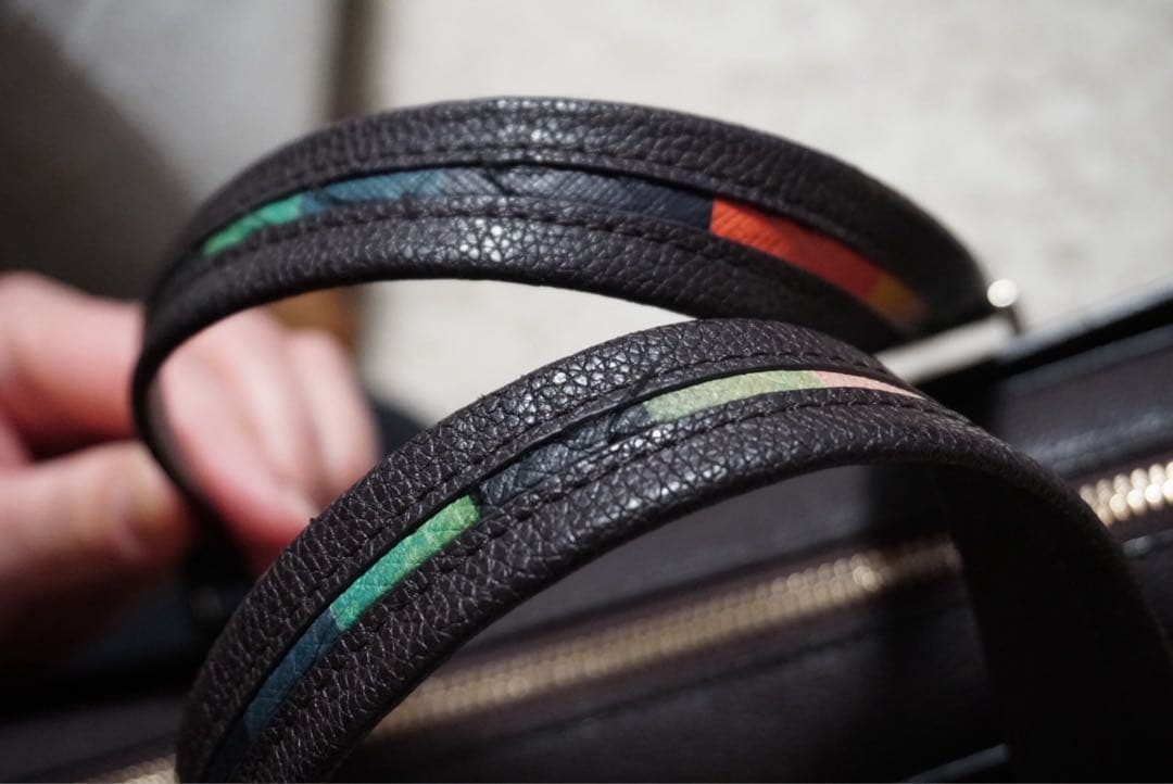 ダークブラウン レザー ビジネスバッグ