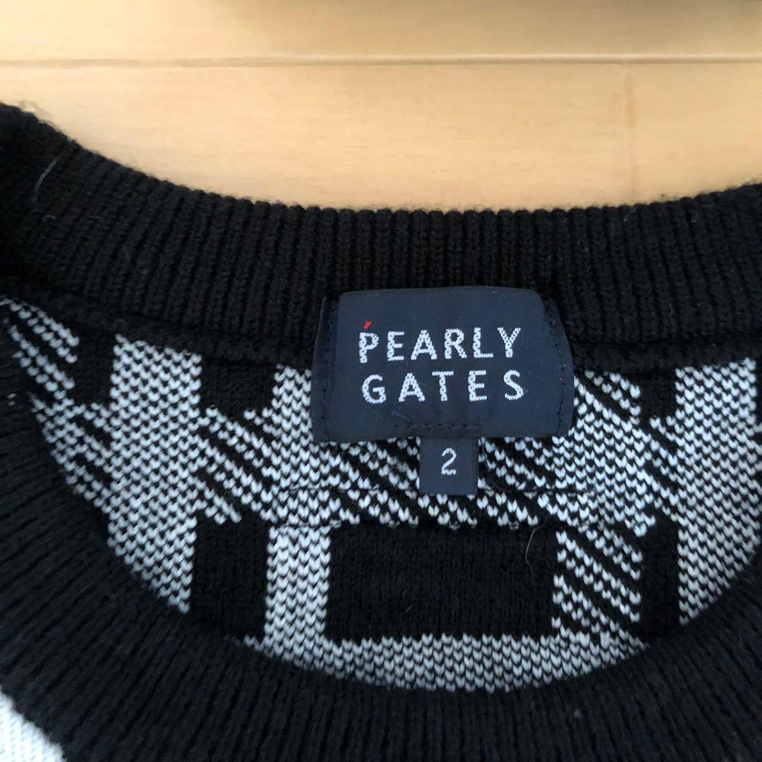 PEARLY GATES チェック柄 セーター2 バイザーセット