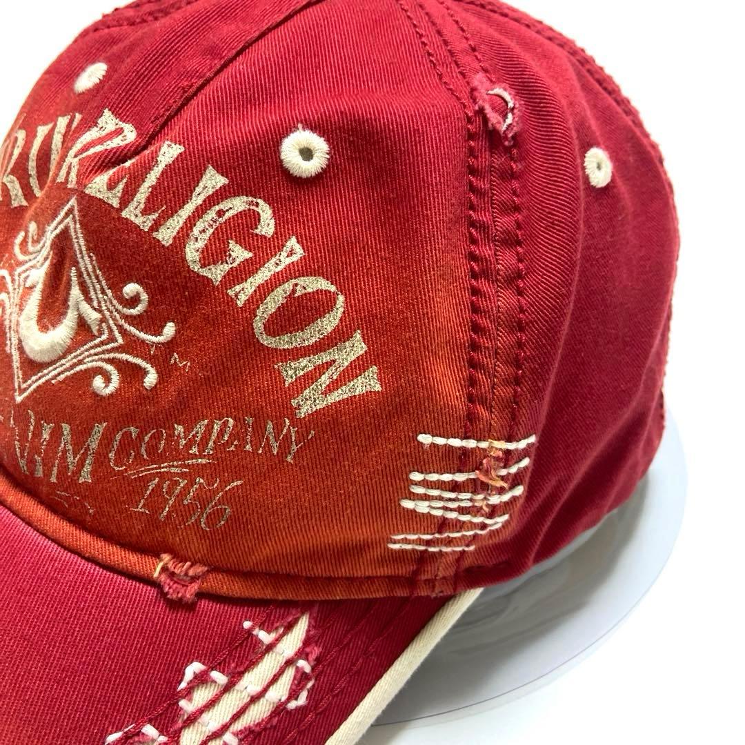TRUE RELIGION トゥルーレリジョンダメージ加工キャップ