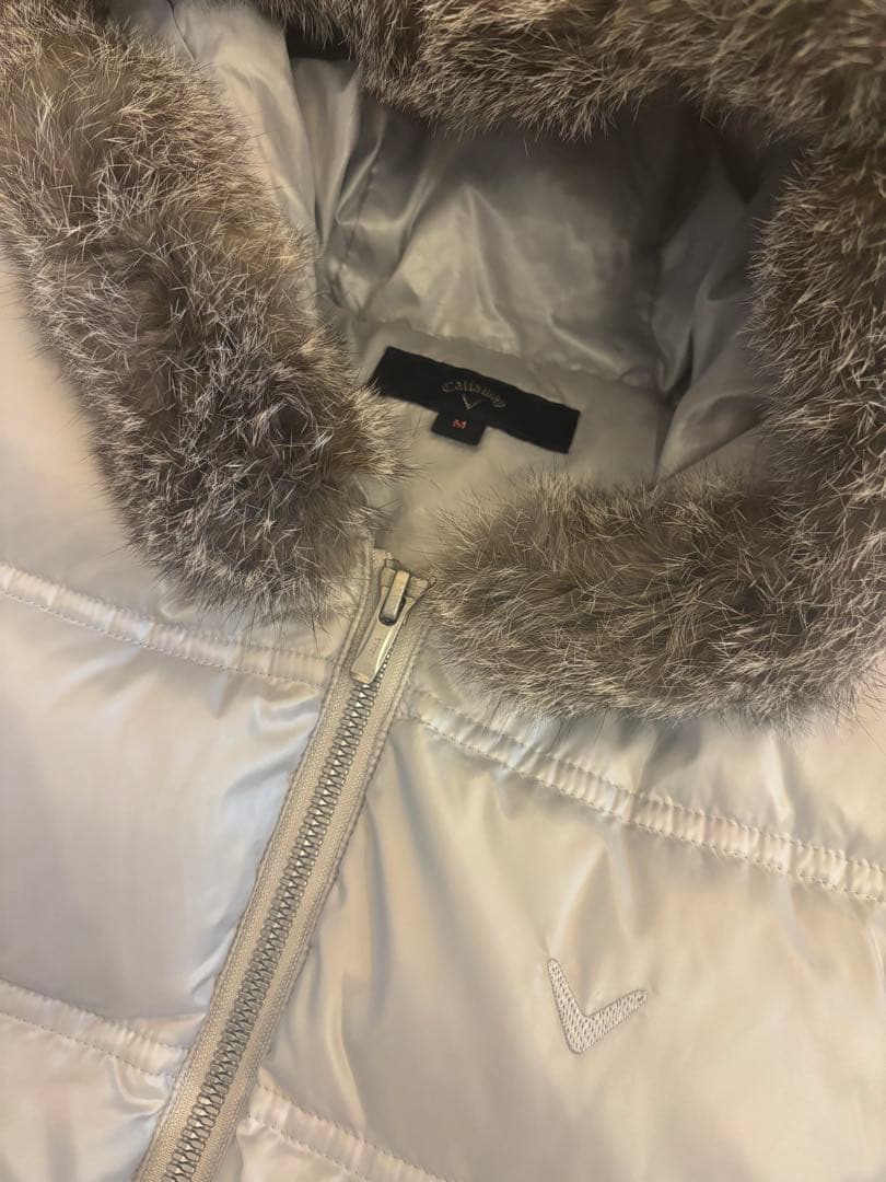 Callaway シルバー グレーダウンフード付き　ベスト　セットアップ