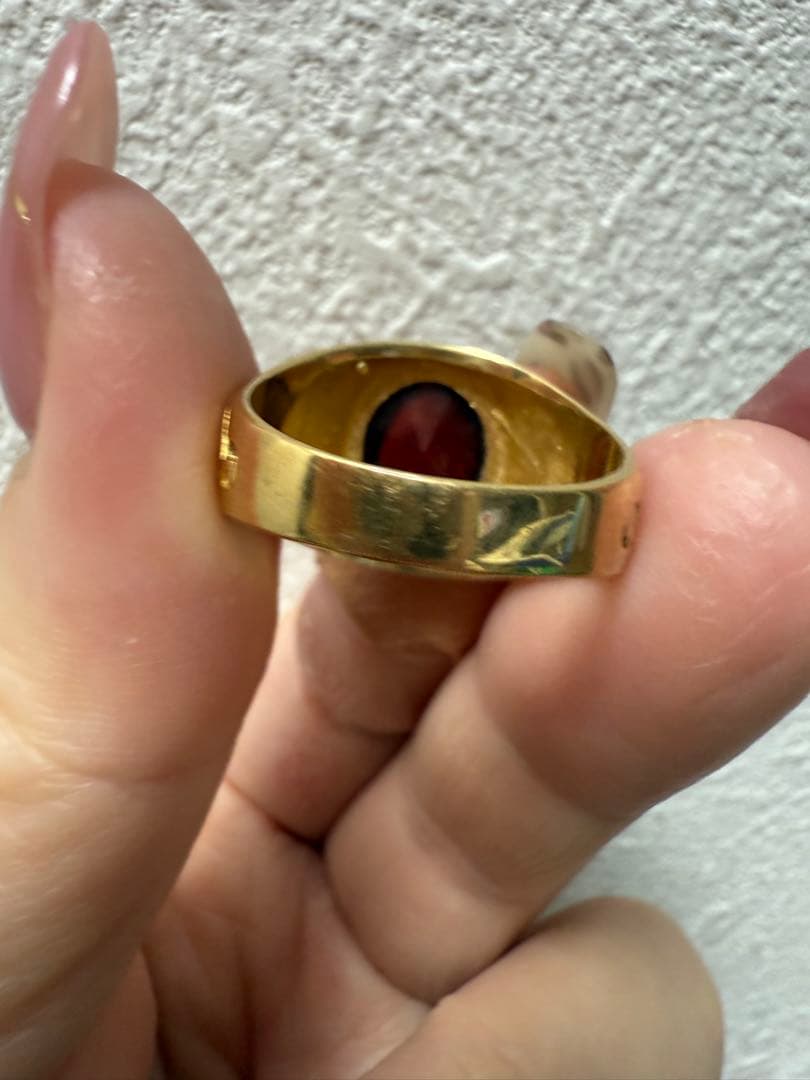 刻印ありK18 指輪