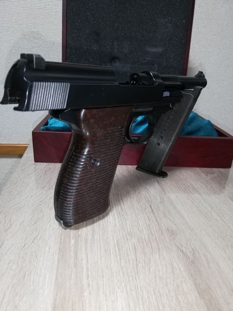 明日終了⭐マルゼン ワルサーP38 ガスブロカスタム⭐銃ケース付