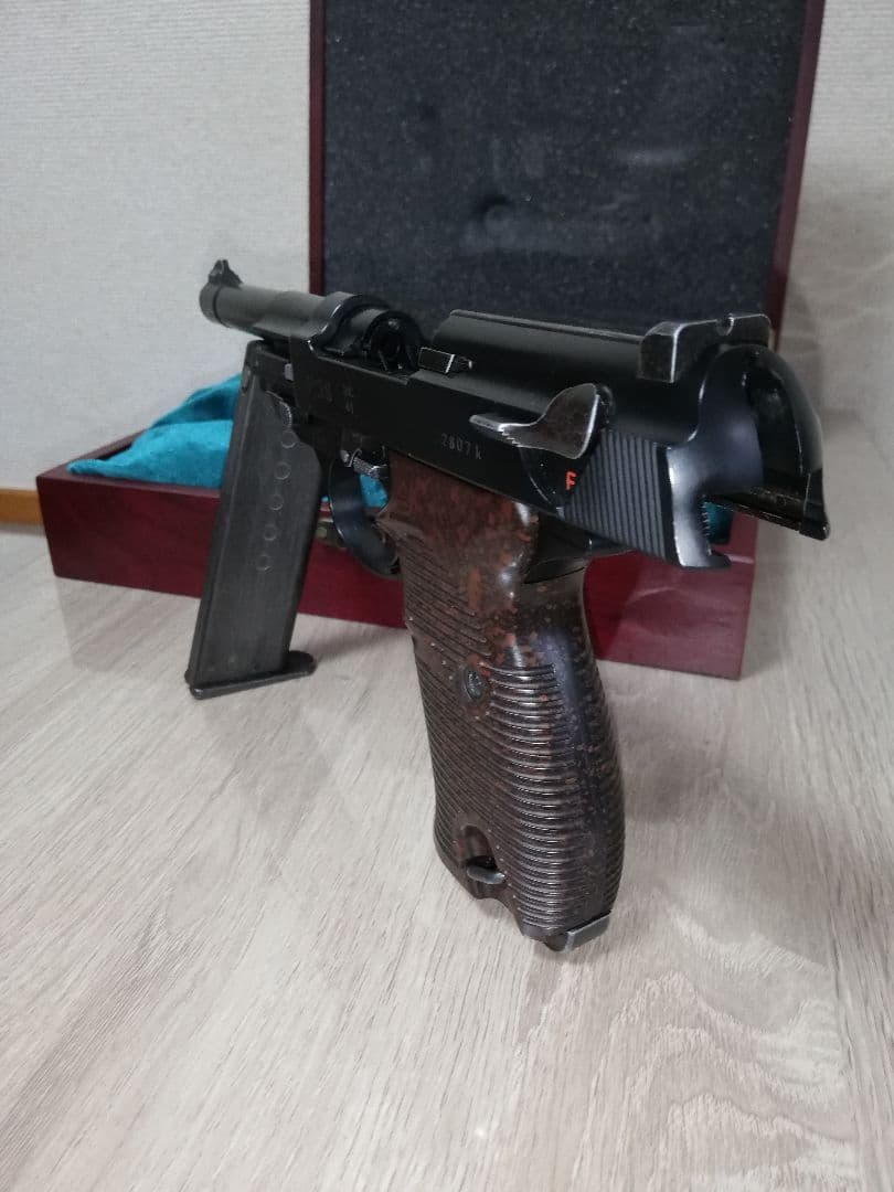 明日終了⭐マルゼン ワルサーP38 ガスブロカスタム⭐銃ケース付