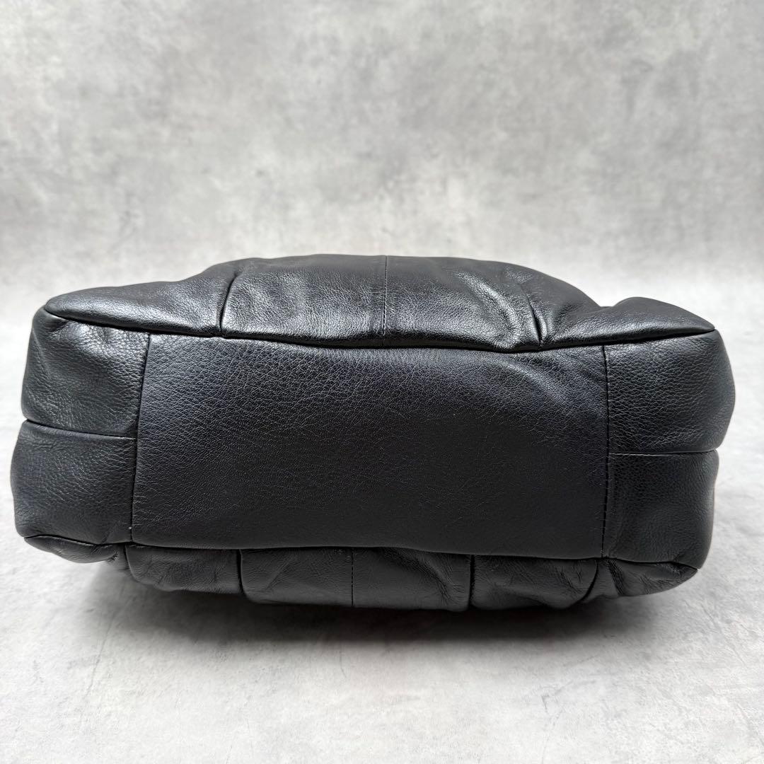 COACH マディソン マギー ショルダーバッグ ブラック レザー