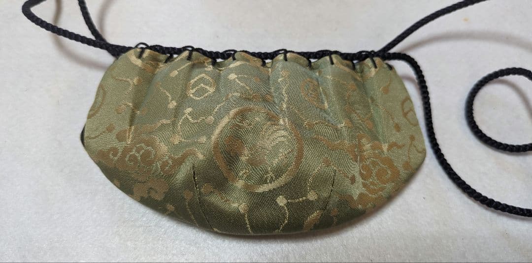 茶入 大海茶入 丹波 尾中窯 市野克 日月緞子 西陣織