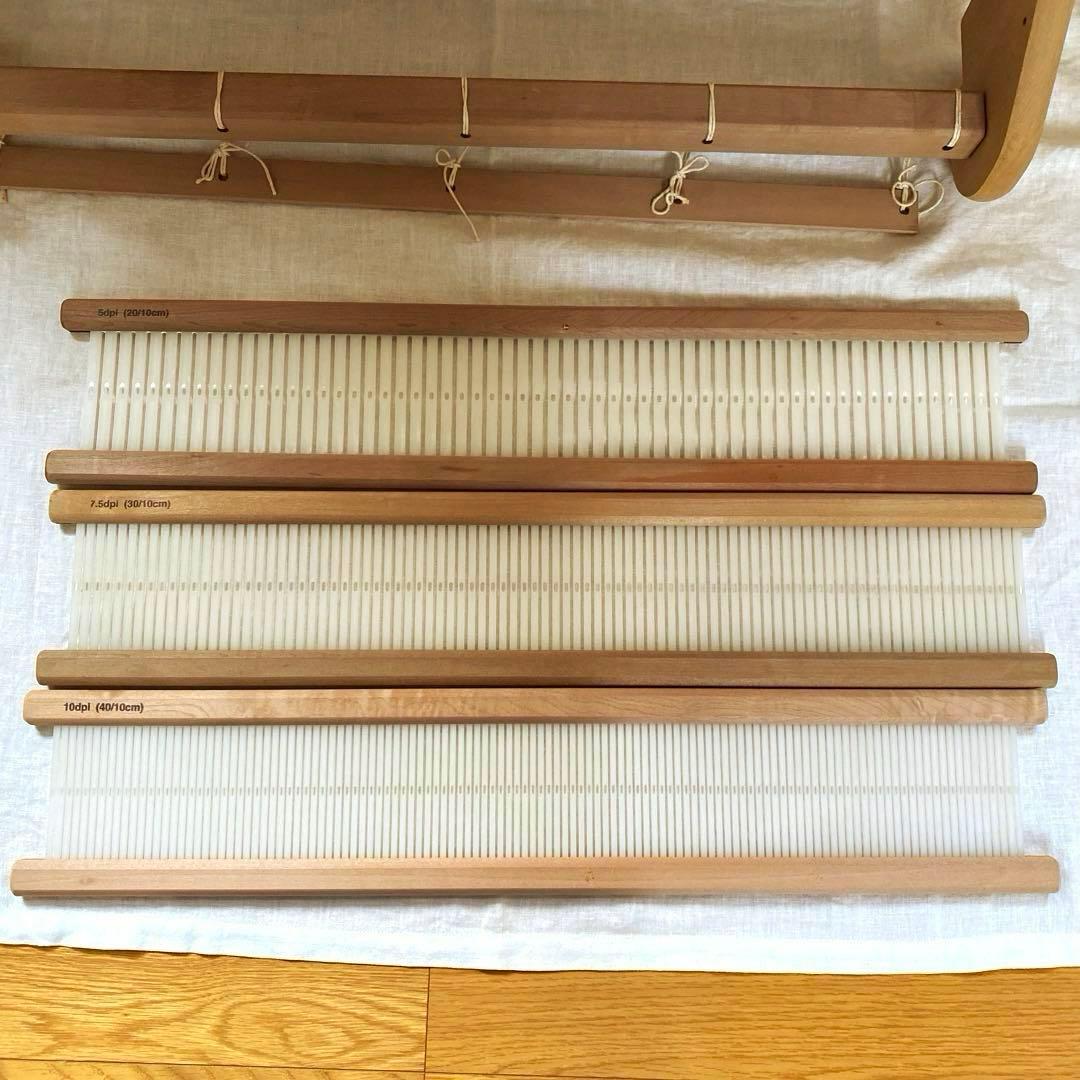 アシュフォードリジットへドル卓上手織り機(60cm) 美品。 取扱い説明書等付き