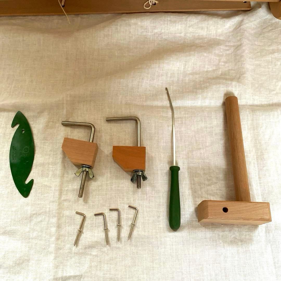 アシュフォードリジットへドル卓上手織り機(60cm) 美品。 取扱い説明書等付き