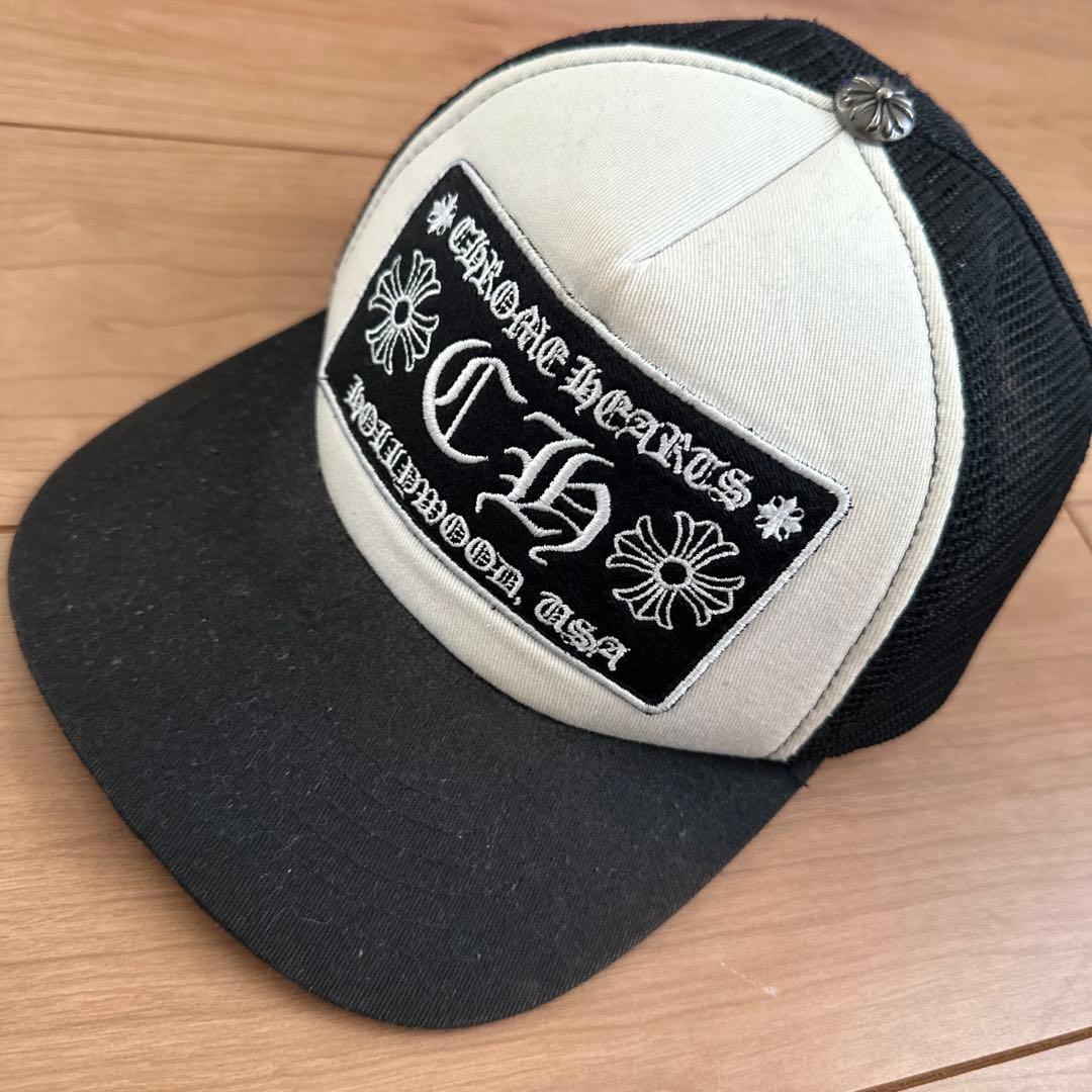 クロムハーツ トラッカーキャップ CH ブラック ホワイト - メルカリ