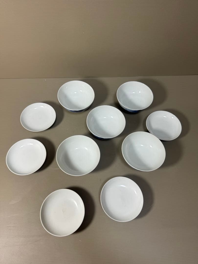 2211 有田焼 芳祥堂特製 葡萄瑠璃 蓋茶碗 5客