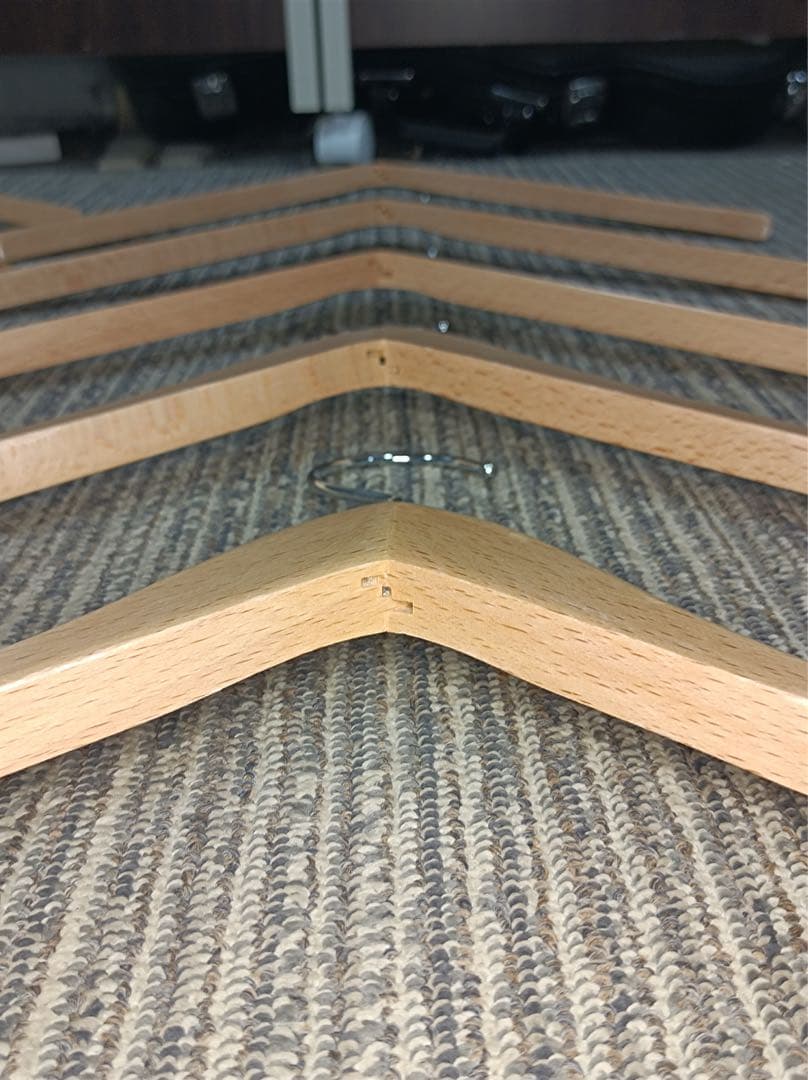 八6098【美品】Levis リーバイス 木製ハンガー10本セット - メルカリ