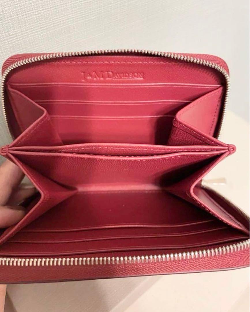 【未使用】J&M DAVIDSON ラウンドジップカードケース