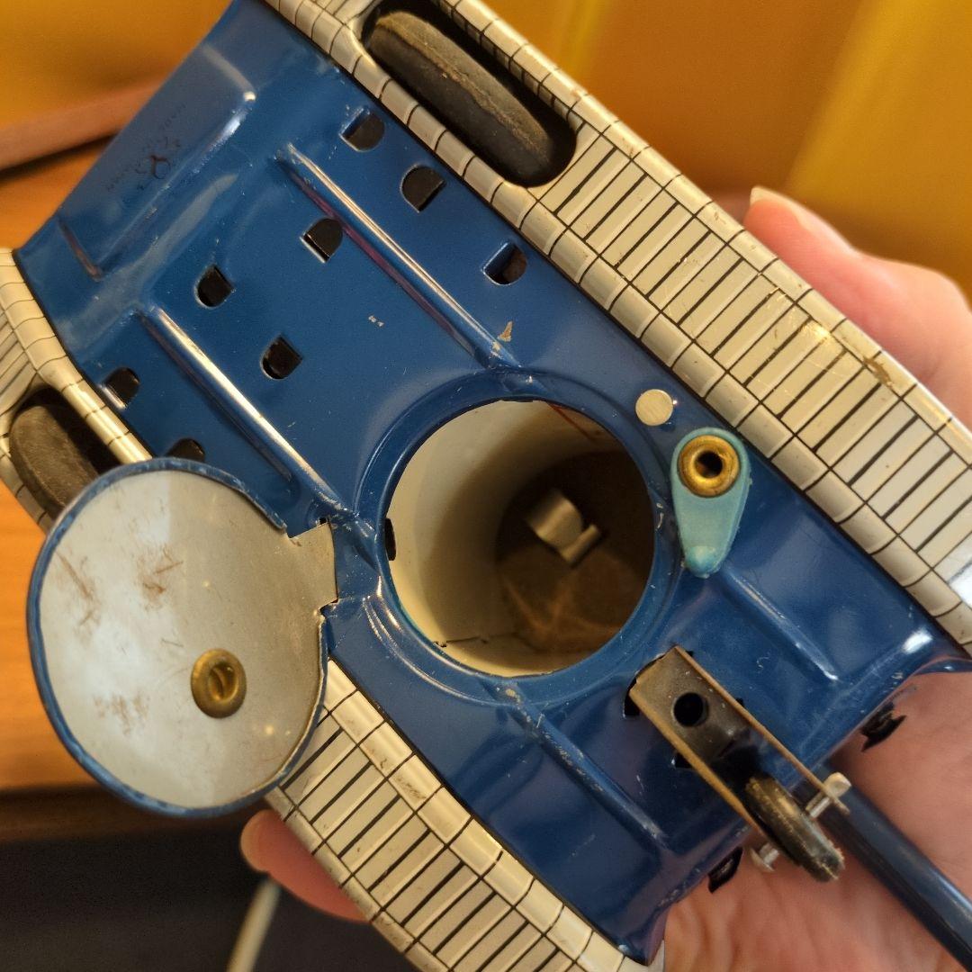 米澤玩具 ヨネザワ マリンタンク 青い戦車 ブリキ 電池式 動作品 希少 レア