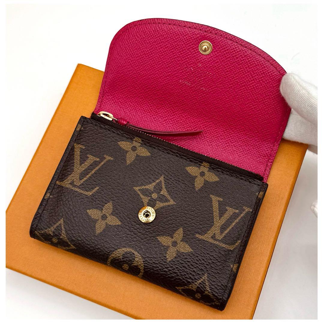 ルイヴィトン モノグラム ポルトモネ ロザリ ピンク - メルカリ