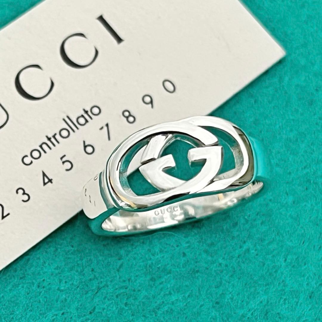 極美品‼️GUCCI 指輪　インターロッキングリング　20号