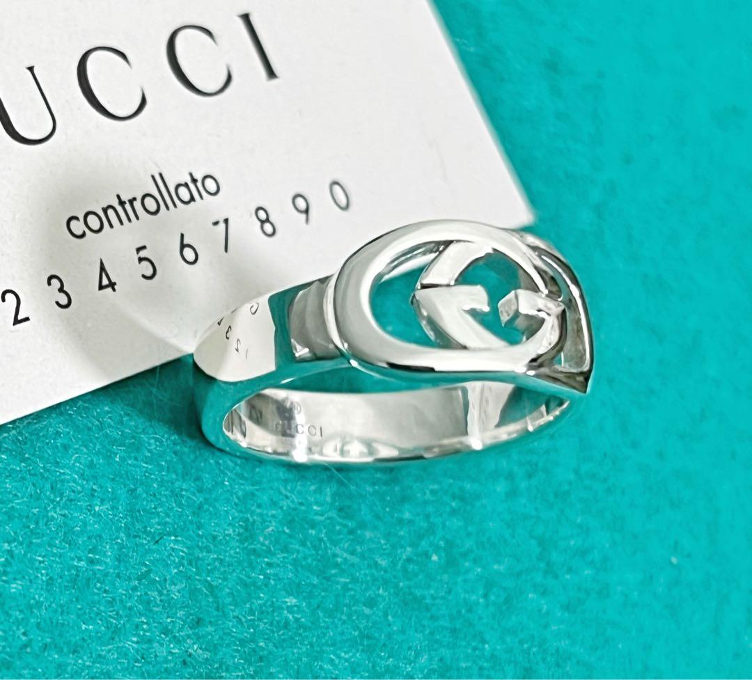 極美品‼️GUCCI 指輪　インターロッキングリング　20号