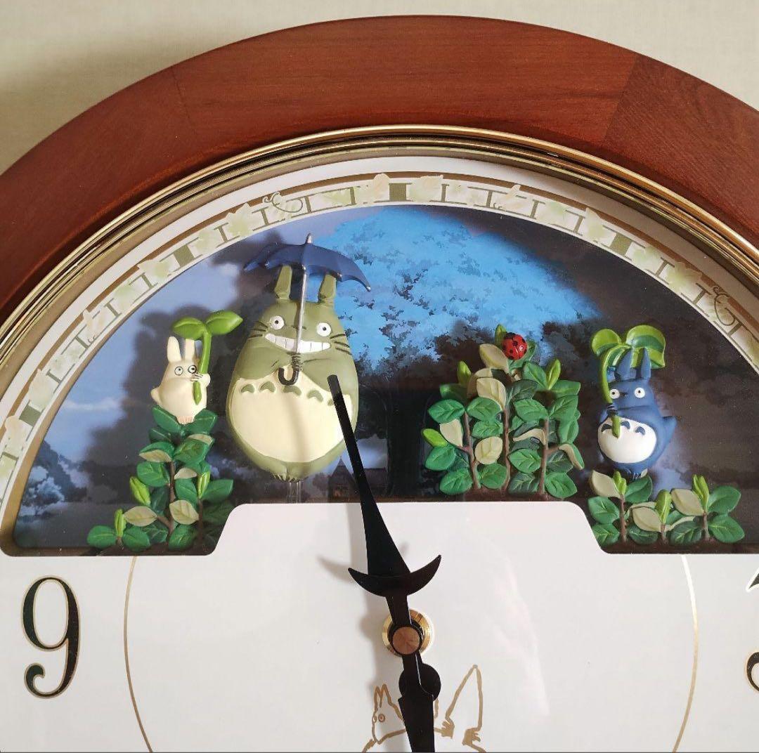 となりのトトロ 掛時計 木製