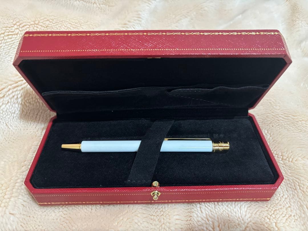 Cartier ホワイトボールペン 専用ケース付き
