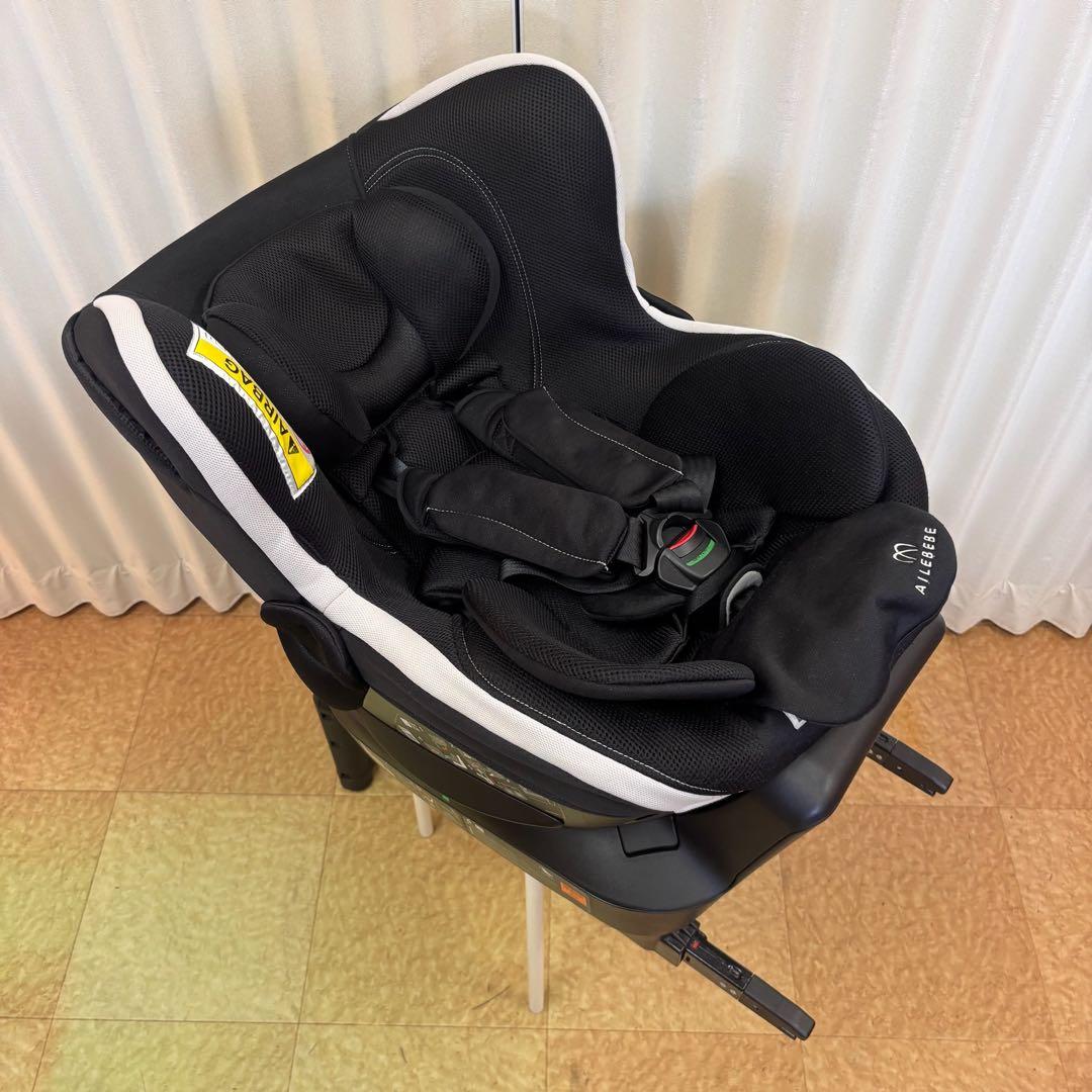 クリーニング済　☆綺麗☆　新生児OK　エールべべ　クルット3i　ISOFIX　黒
