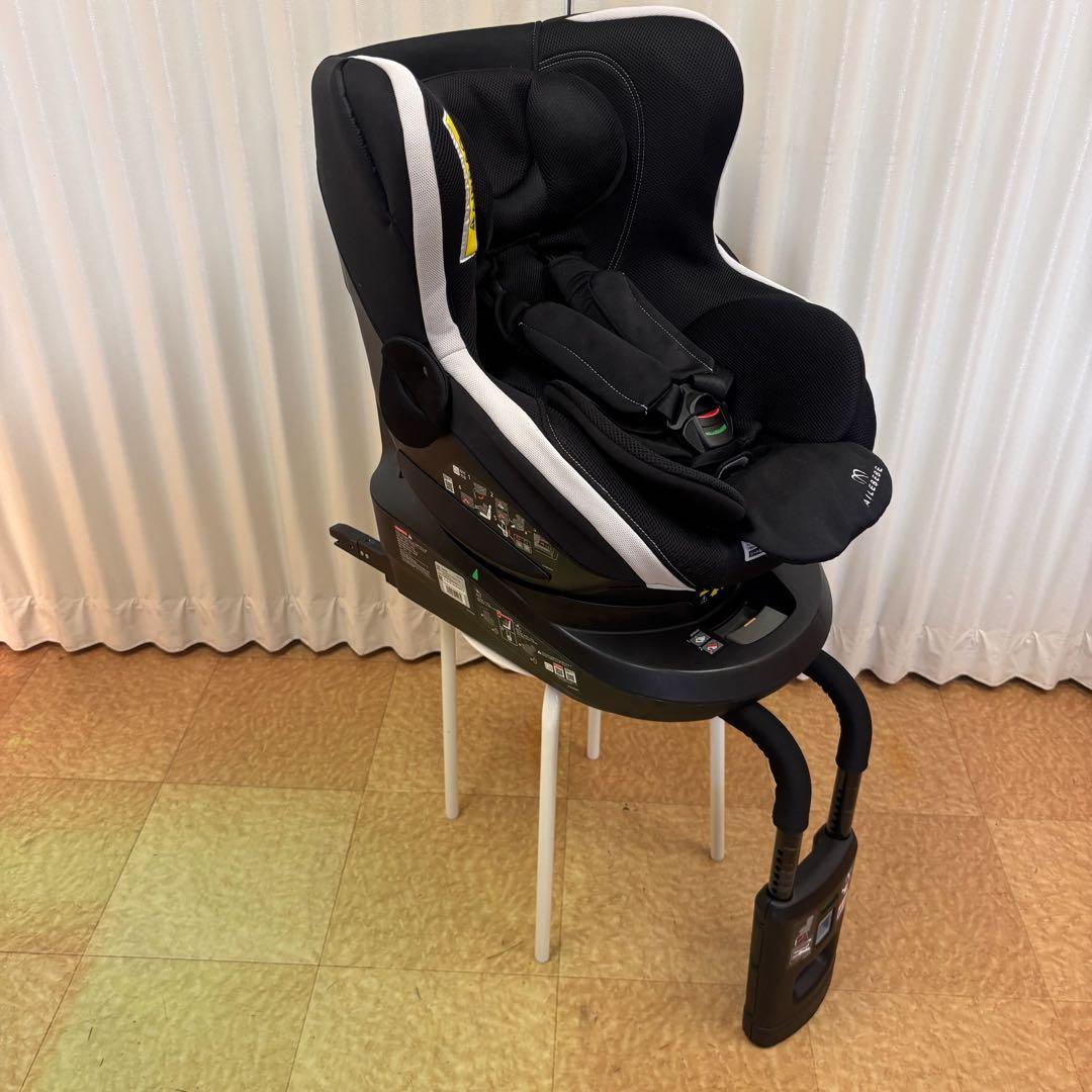 クリーニング済　☆綺麗☆　新生児OK　エールべべ　クルット3i　ISOFIX　黒