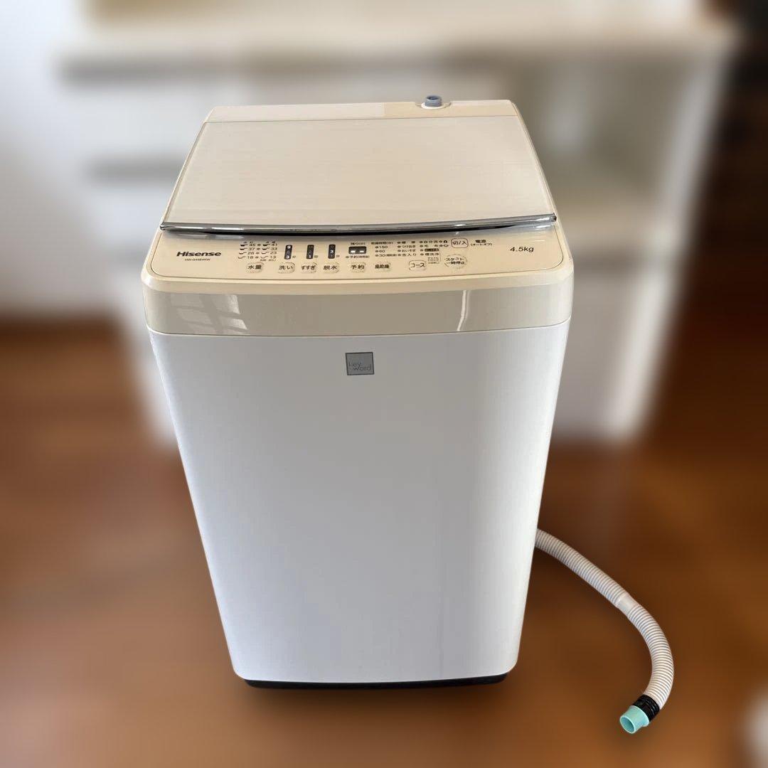 Hisense 洗濯機 HW-G45E4KW 2016年製 Amazon.co.jp: ハイセンス 4．5kg全自動洗濯機 keyword キーワード