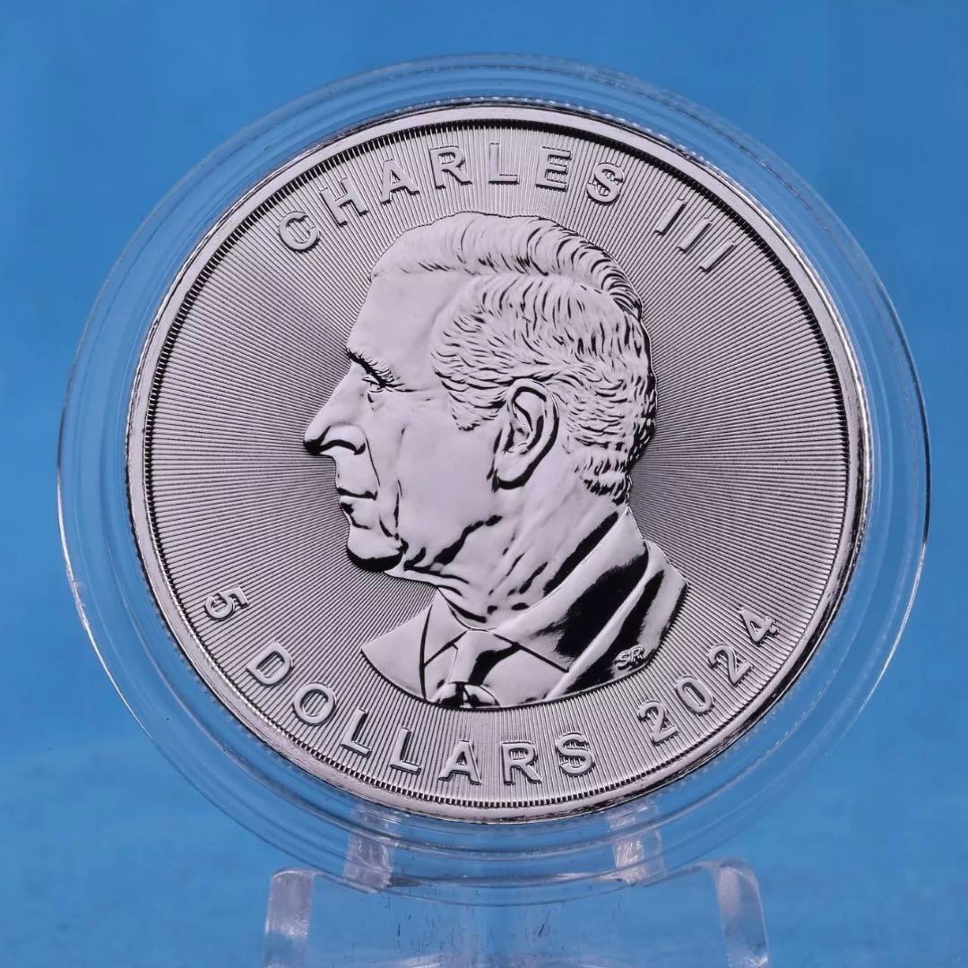 世界100枚限定！ メイプルリーフ 銀貨 カラー メキシカンスケルトン 1