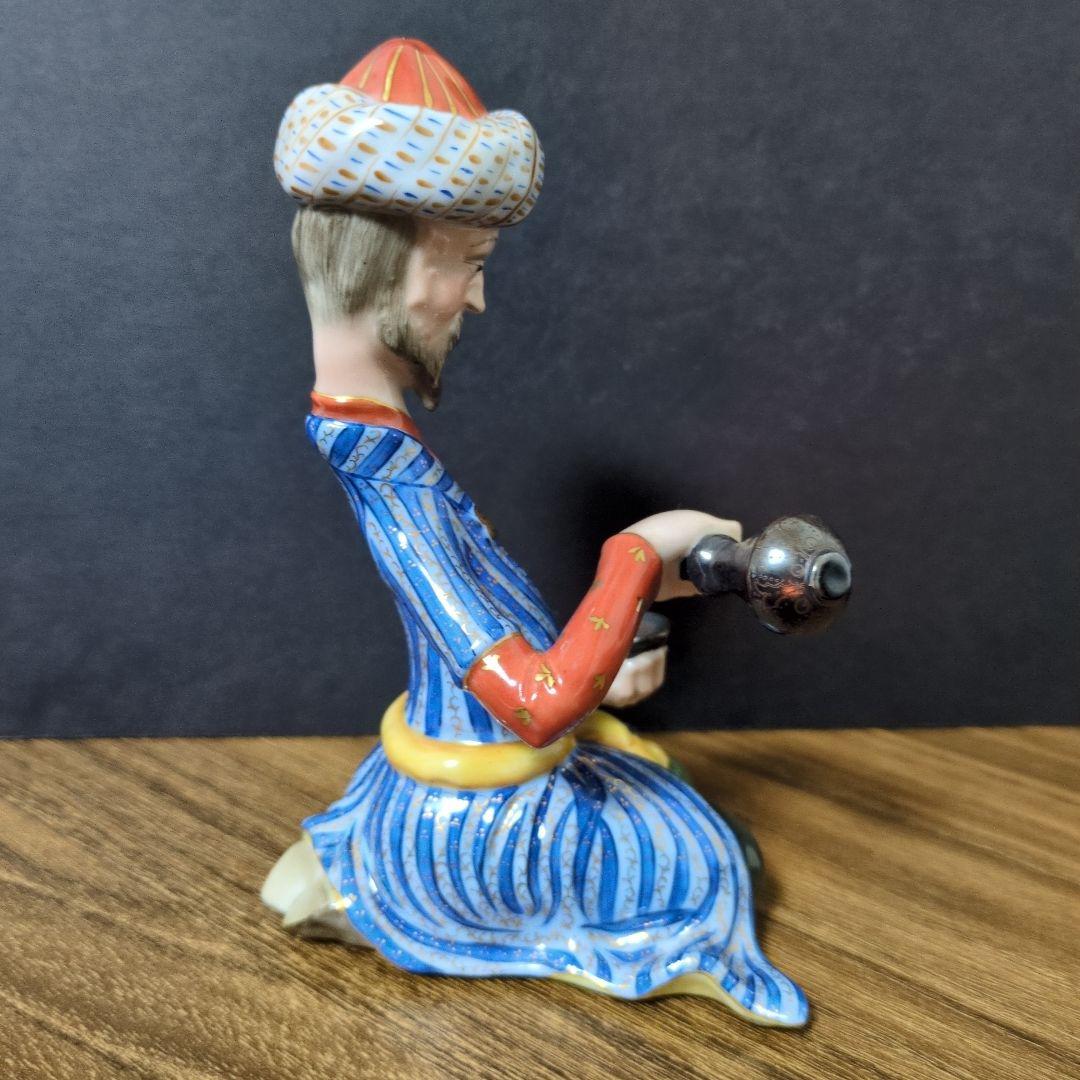 希少）ヘレンド「お酒を楽しむ」注ぐ人ペルシアンフィギュリン