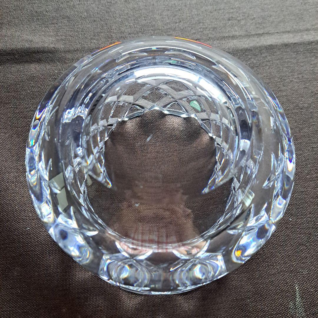 Sweden Orrefos クリスタルガラス ボウル 花瓶 小物入 置物