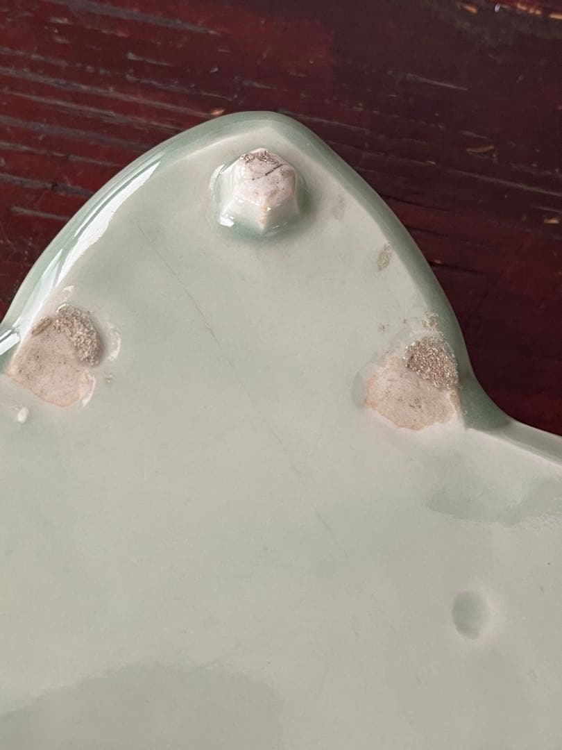 希少 注文品 清朝期 新渡 楓形鉢 五彩 蝶 虫 菊 中国古玩