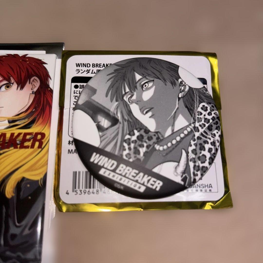 WIND BREAKER展ランダム缶マグネット原作コマ缶バッジ焚石矢 棪堂哉