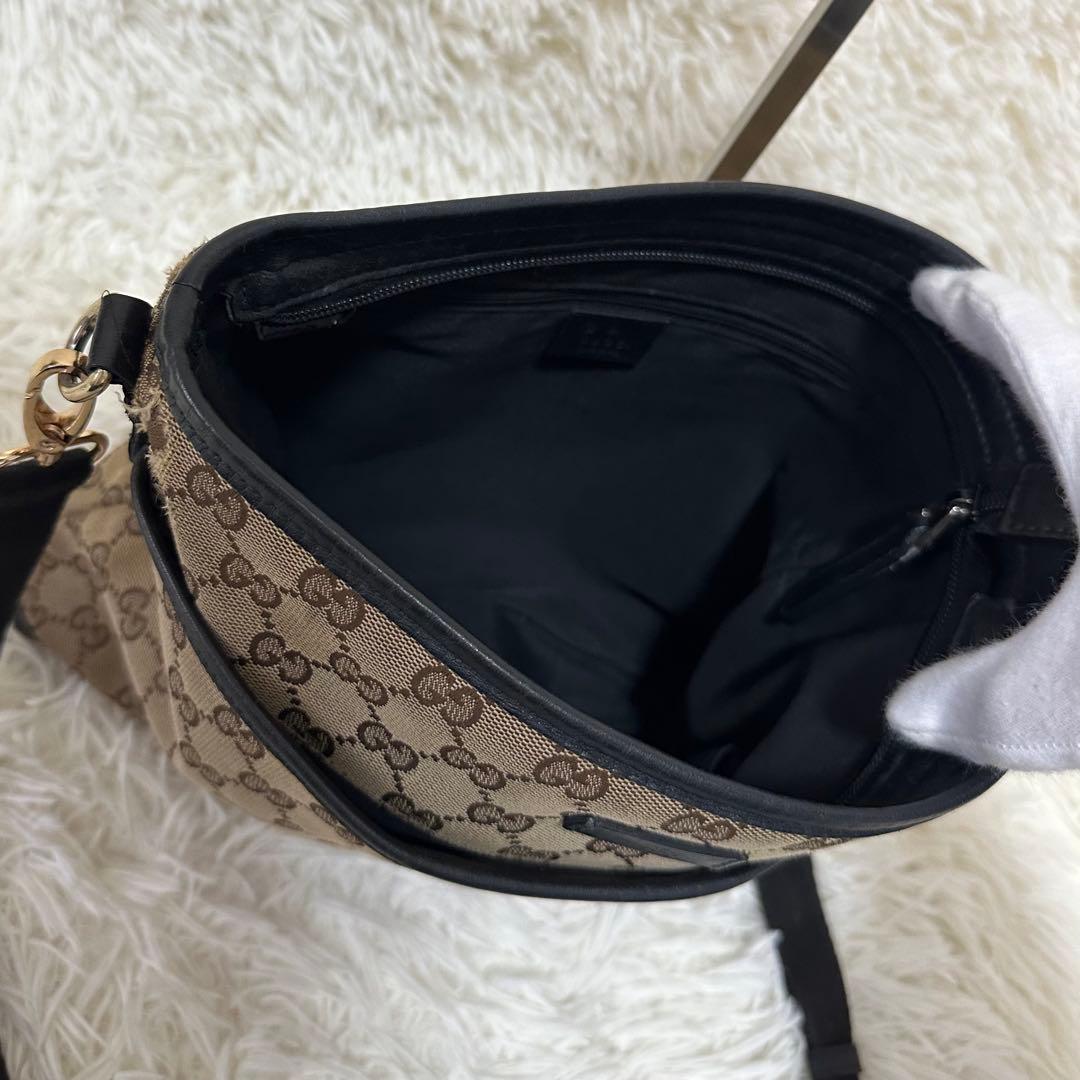 値下げ オールドグッチ GG 総柄 ショルダー バッグ シェリーライン ロゴ