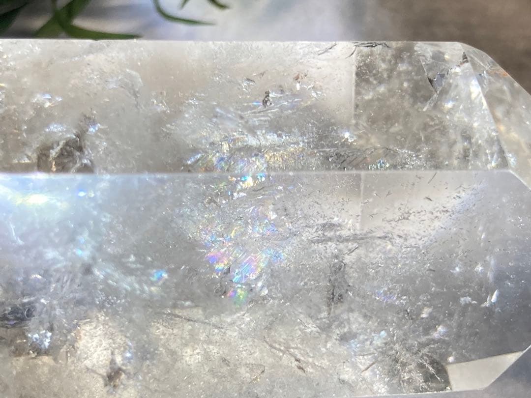 心の安定✨ レインボー ピンク スモーキークォーツ ダブルポイント