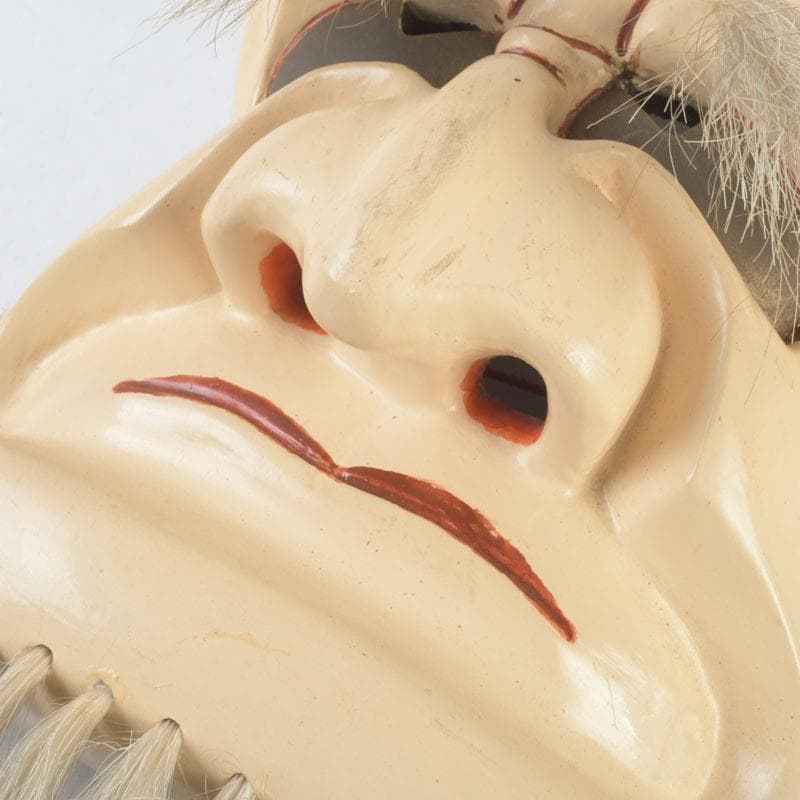 能面 能楽 雅楽 木彫 お多福面 翁面 2点まとめて C 9291