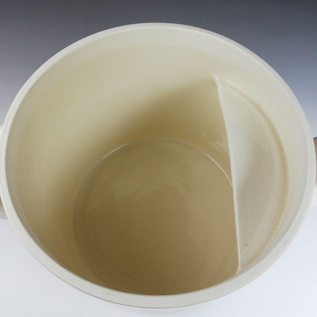 T819 水次 『色絵 つぼつぼ文』『鳴滝窯 橋本城岳 造』 共箱 茶道具